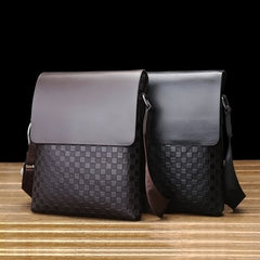 Men's Checked Shoulder Bag