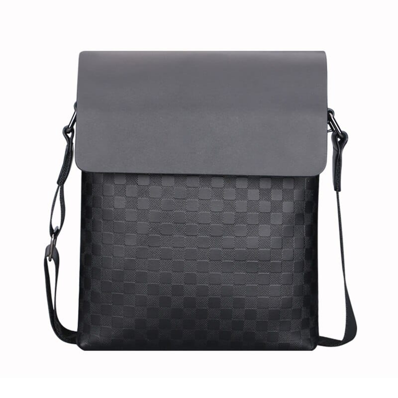 Men's Checked Shoulder Bag
