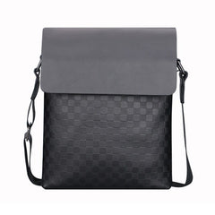 Men's Checked Shoulder Bag