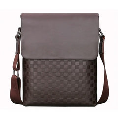 Men's Checked Shoulder Bag
