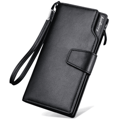Men's PU Leather Long Wallet