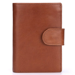 Men's Genuine Cow Leather Short Wallet