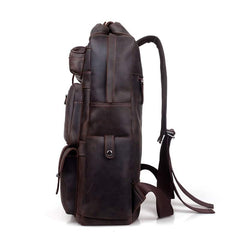 Men's Genuine Leather Travel Backpack