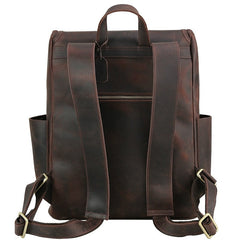 Vintage Large Capacity Men's Genuine Leather Backpack