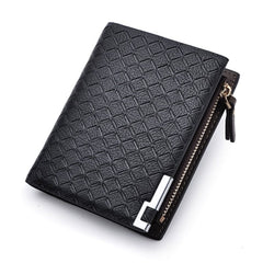 Fashion Geometric PU Leather Men's Wallet