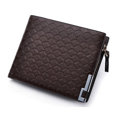 Fashion Geometric PU Leather Men's Wallet