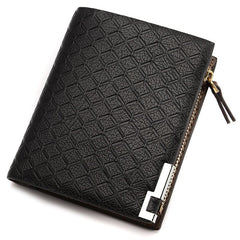Fashion Geometric PU Leather Men's Wallet