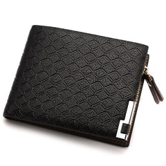 Fashion Geometric PU Leather Men's Wallet