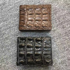 Men's Leather Crocodile Patterned Wallet
