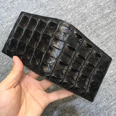 Men's Leather Crocodile Patterned Wallet
