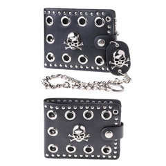 Men's Pirate Skull Chain Wallet
