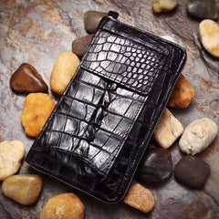Elegant Crocodile Leather Men's Wallet