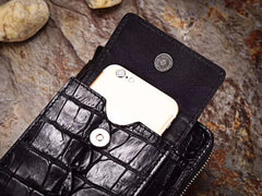 Elegant Crocodile Leather Men's Wallet