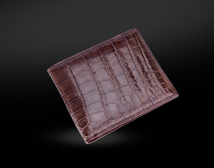 Classic Style Crocodile Leather Unisex Wallet
