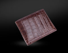 Classic Style Crocodile Leather Unisex Wallet