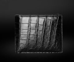 Classic Style Crocodile Leather Unisex Wallet