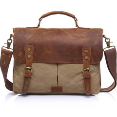 Men's Vintage Canvas Briefcase