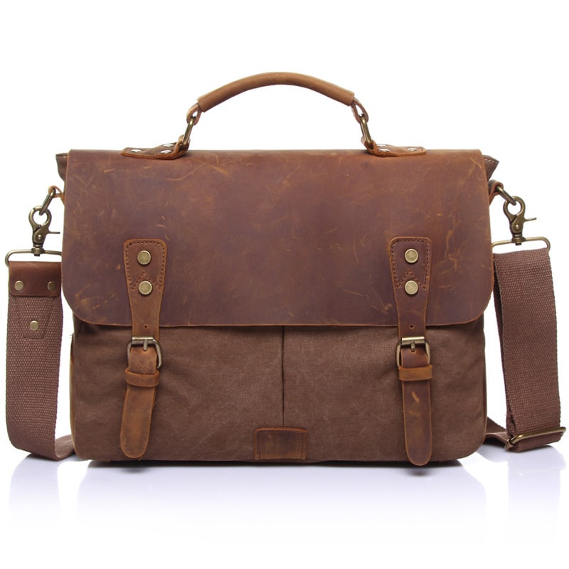 Men's Vintage Canvas Briefcase