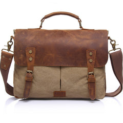 Men's Vintage Canvas Briefcase