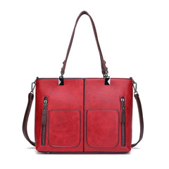 Women's Multipocket Eco-Leather Tote Bag