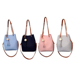 Women's PU Leather Bag with Small Handbag