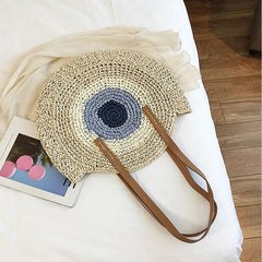 Round Shaped Straw Bag for Women