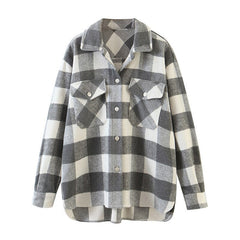 Women's Plaid Printed Vintage Shirt