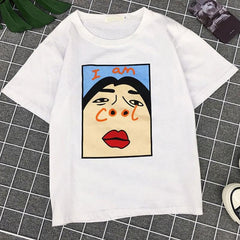 I Am Cool Printed Crop Top