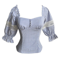 Casual Striped Blouse for Women