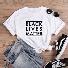 Black Lives Matter Printed T-Shirt for Women