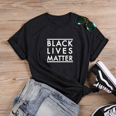 Black Lives Matter Printed T-Shirt for Women