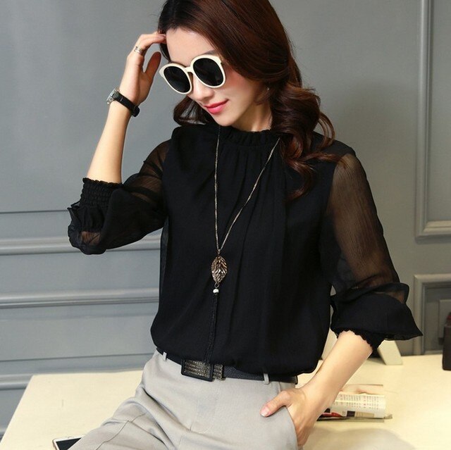 Women's Casual Long Sleeve Blouse