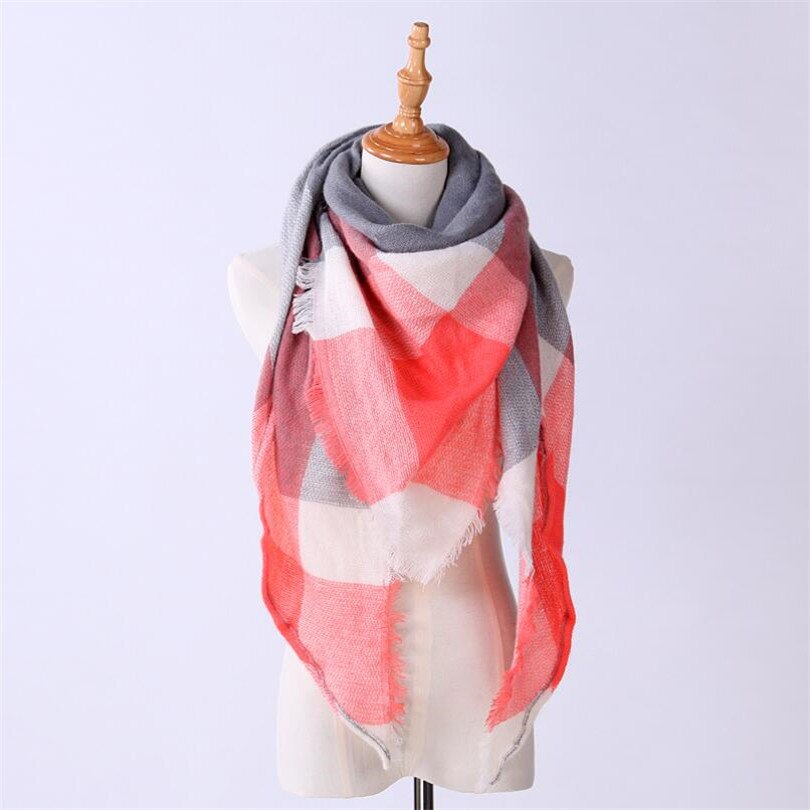 Women's Autumn Plaided Scarf
