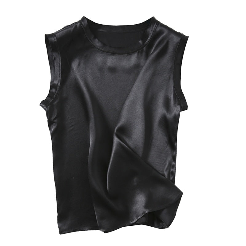 Women's Satin Silk Tanks Top