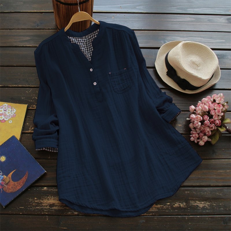Casual Long Sleeve Loose Shirts