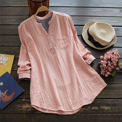 Casual Long Sleeve Loose Shirts