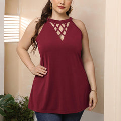 Plus Size Sleeveless Summer Top