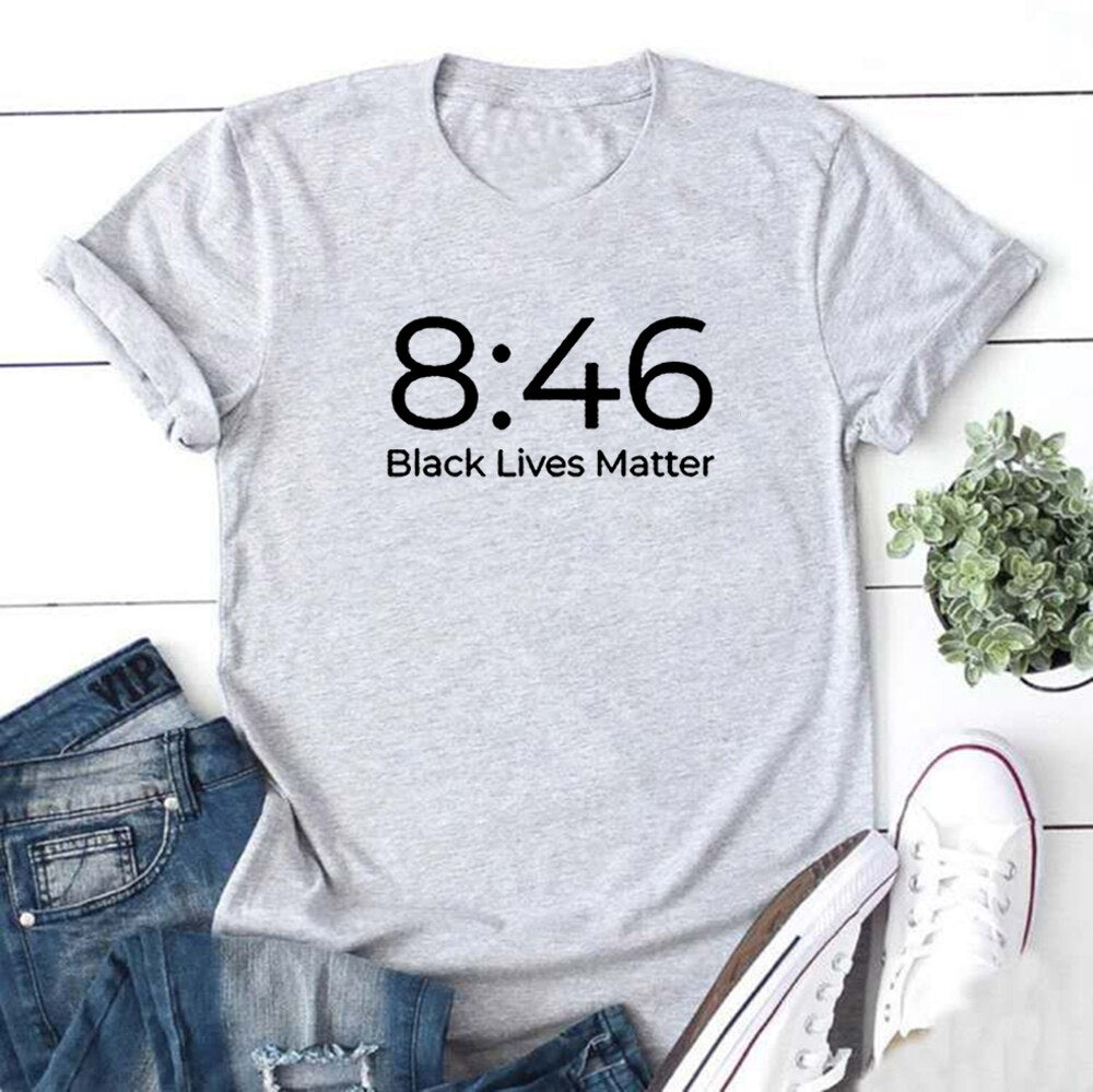 8:46 Black Lives Matter Cotton T-Shirt for Women