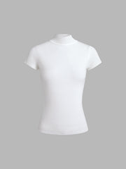 Snowflake Mock Neck Knit Top