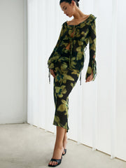 Villa Frangi Floral Mesh Skirt