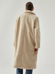 Oversized Button Fleece Coat