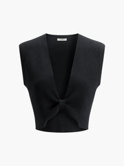 Twist Detail Sweater Vest