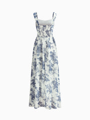 Floral Print Cami Long Dress
