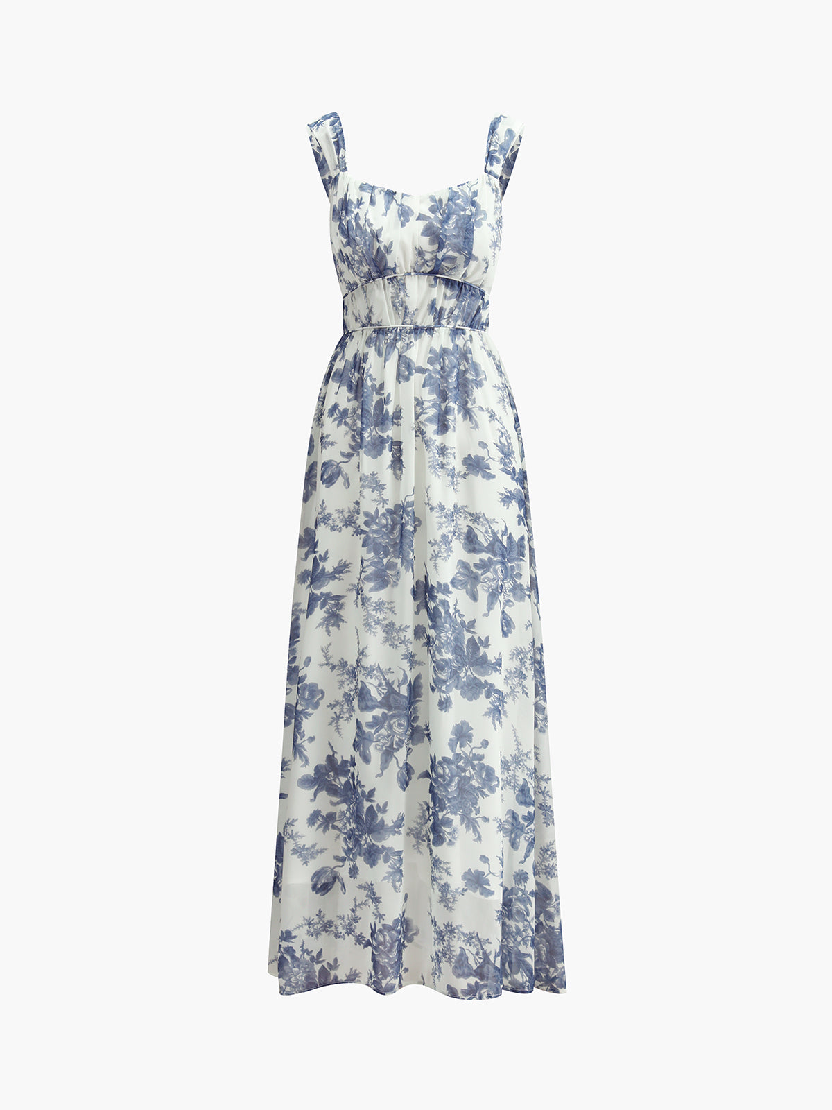Floral Print Cami Long Dress