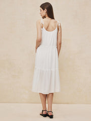 Sexy Knotted Backless Midi Dress