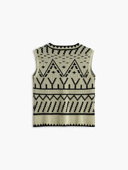 Contrast Knit Vest