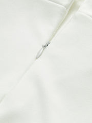 Backless V-Neck Zipper Dress