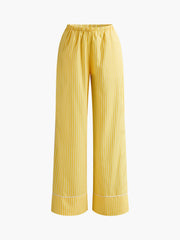 Casual Pintriped Loose Pants