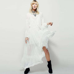 Vintage Women's Dress with Long Sleeves