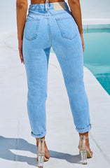 Ali Boyfriend Jeans - Light Blue